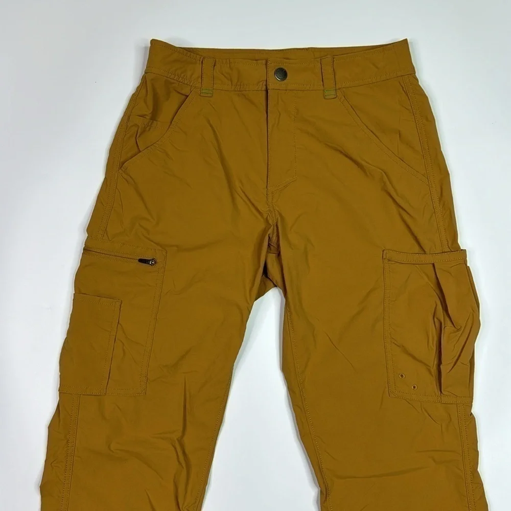 Exofficio Amphi Mustard Yellow Hiking Adventure Pants Size 28x32